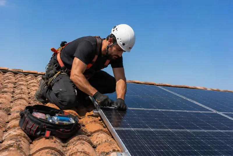 Maintenance et monitoring de panneaux solaires à Saint-Laurent-des-Arbres