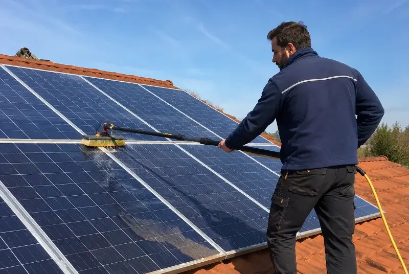 Nettoyage et entretien de panneaux solaires à Saint-Laurent-des-Arbres