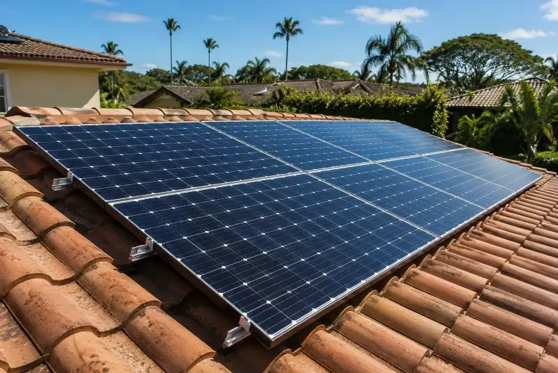 Installation de panneaux solaires à Saint-Laurent-des-Arbres